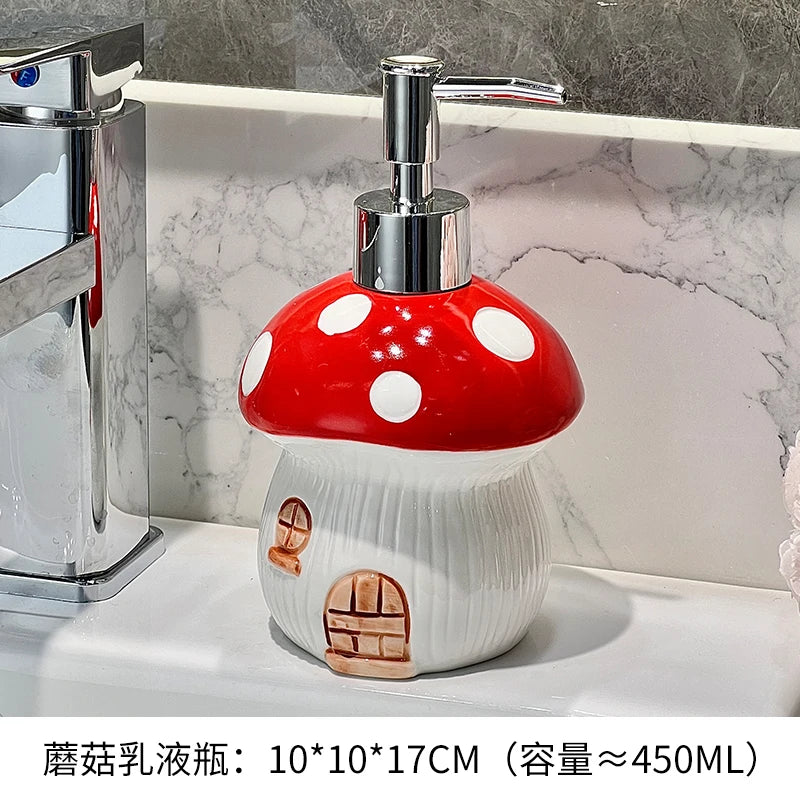 Chai Sứ 450ml Đựng Xà Phòng Cho Nhà Bếp & Phòng Tắm - Daisan Mart