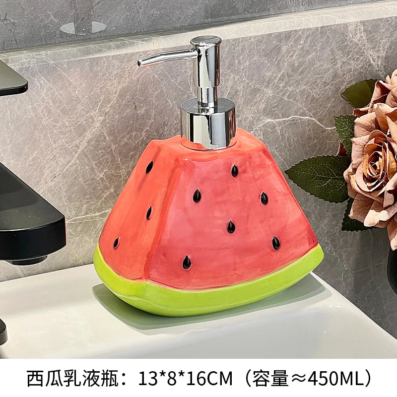 Chai Sứ 450ml Đựng Xà Phòng Cho Nhà Bếp & Phòng Tắm - Daisan Mart