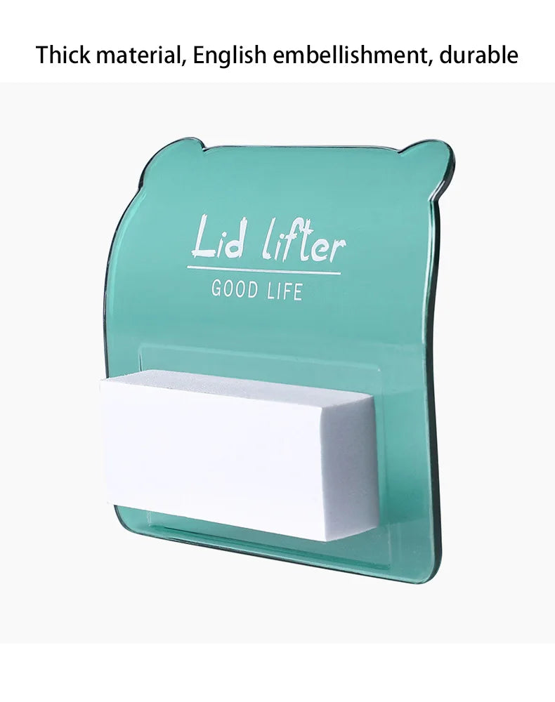 Adhesive Toilet Lid Device Portable Sanitary Closestool Toilet Seat Handle Flapper Holder Household DIY Bathroom Accessories - Daisan Mart