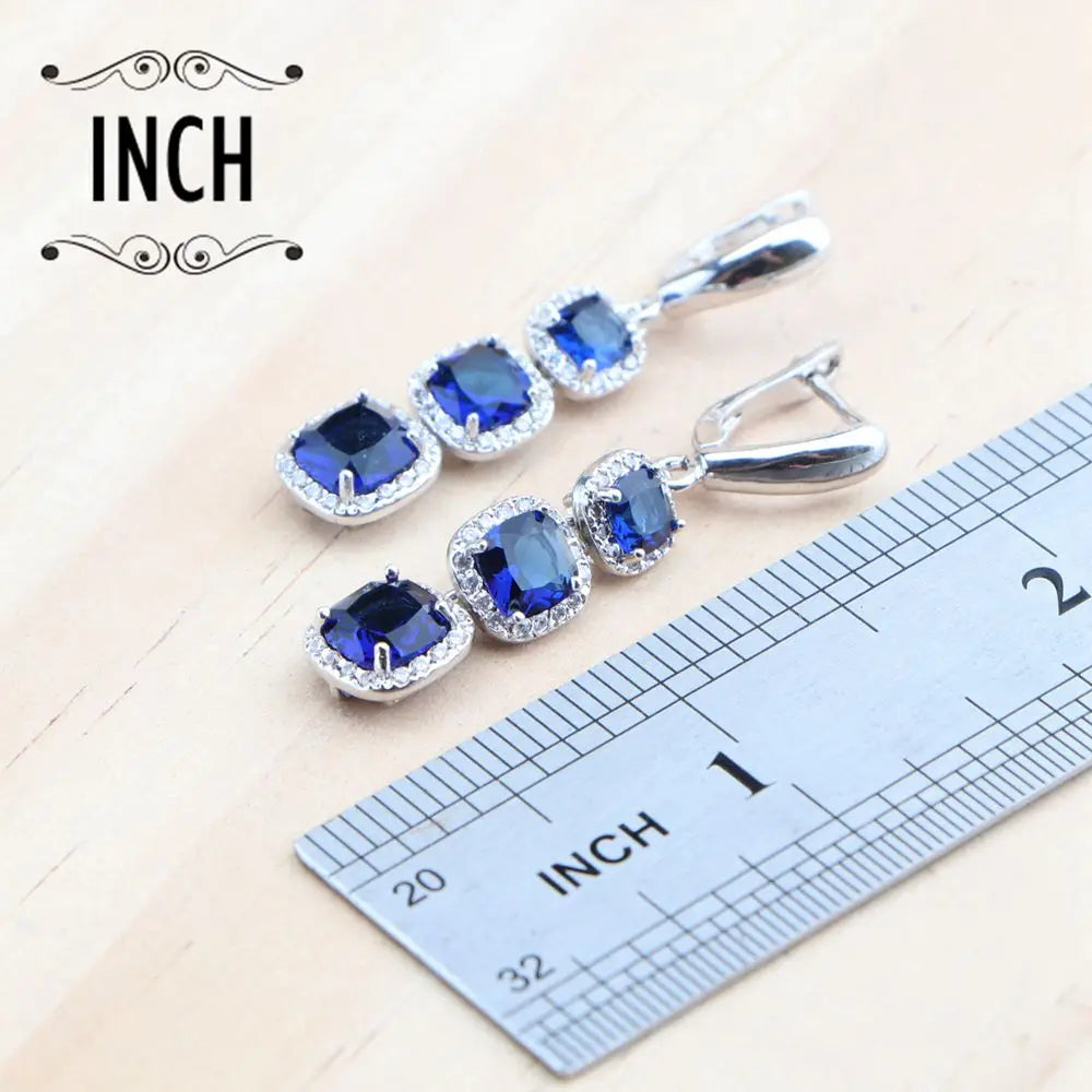 Bộ Trang Sức Bạc 925 Nữ: Hoa Tai, Dây Chuyền Zircon
