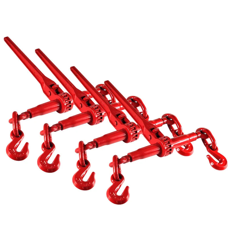 5400LB  Ratchet Tie Down Straps with 5/16"-3/8" Hooks &8mm Chains Heavy-Duty Cargo Straps for Trucks, Trailers, and Transport - Daisan Mart