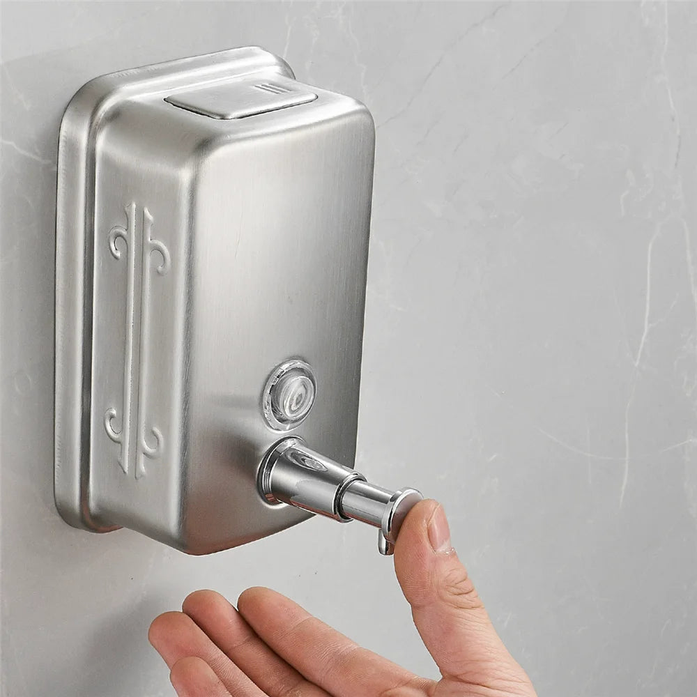 Bình Xà Phòng Treo Tường Inox 304 Mạ Vàng Hồng Cổ - Daisan Mart