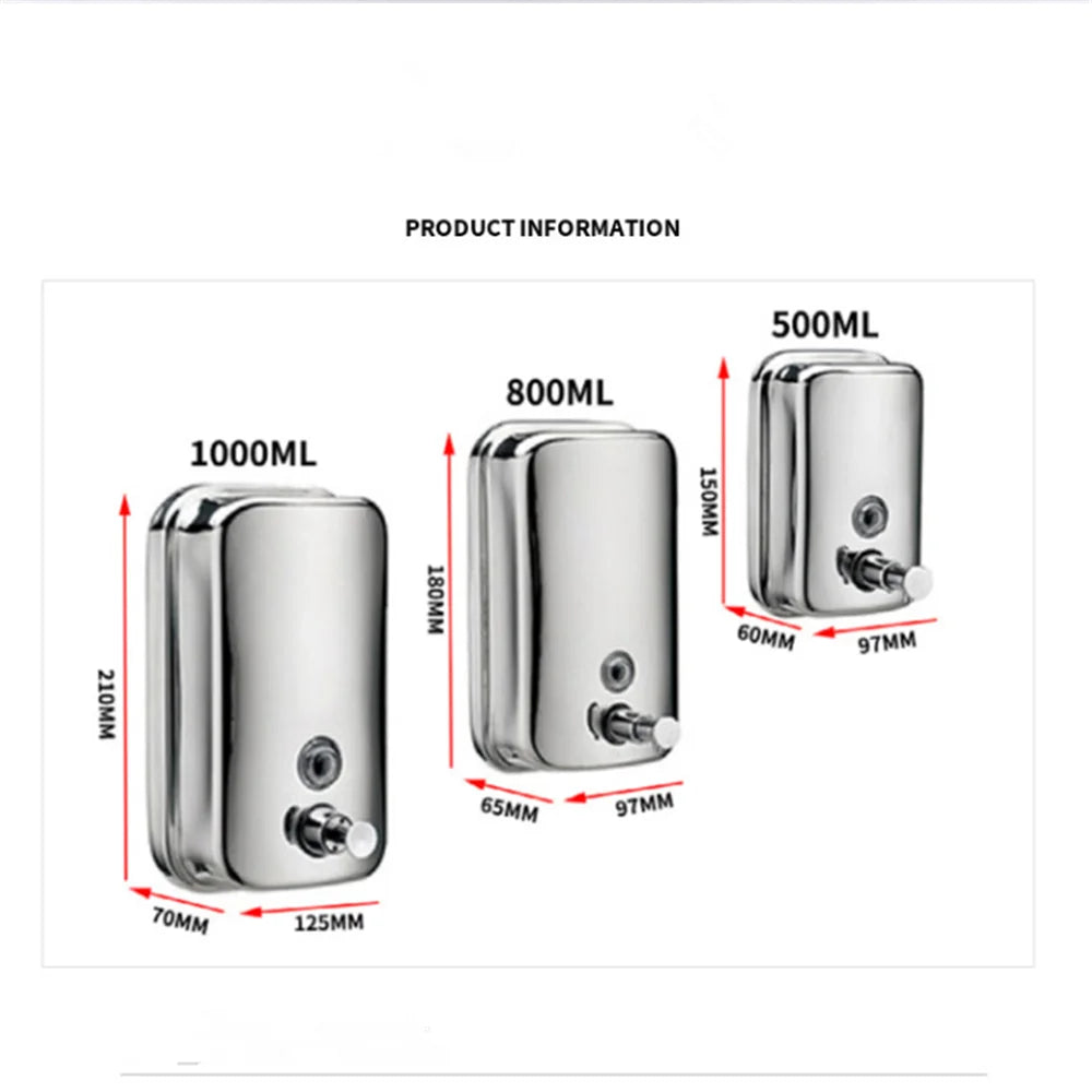 Bình Xà Phòng Treo Tường Inox 304 Mạ Vàng Hồng Cổ - Daisan Mart