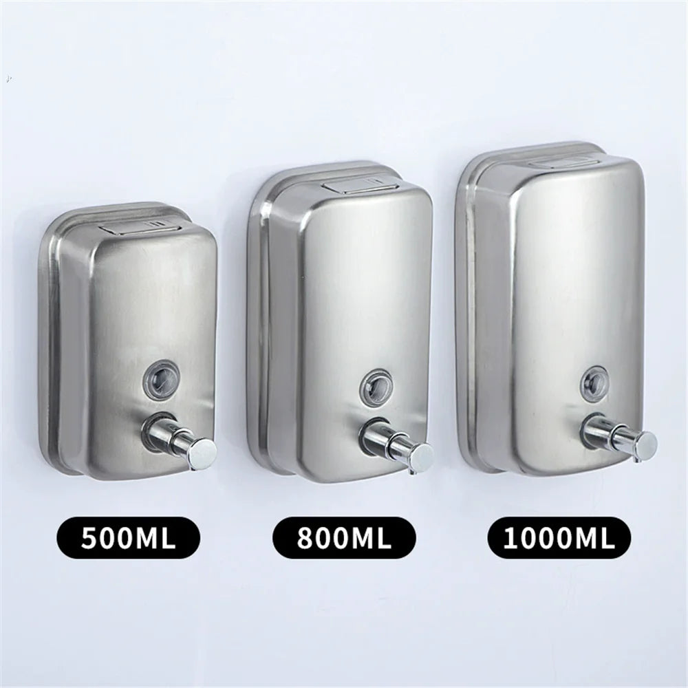 Bình Xà Phòng Treo Tường Inox 304 Mạ Vàng Hồng Cổ - Daisan Mart