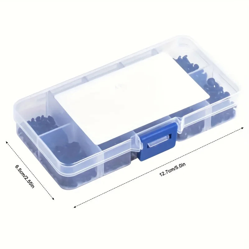 500顆M3黑色自攻螺絲盤頭十字自鑽木螺絲組合套裝碳鋼螺絲