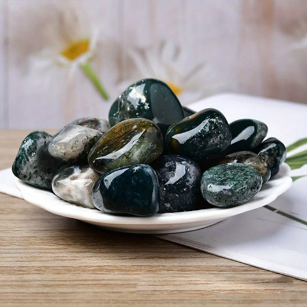 Aquarium Decorative Stone 50g - Natural Moss Quartz