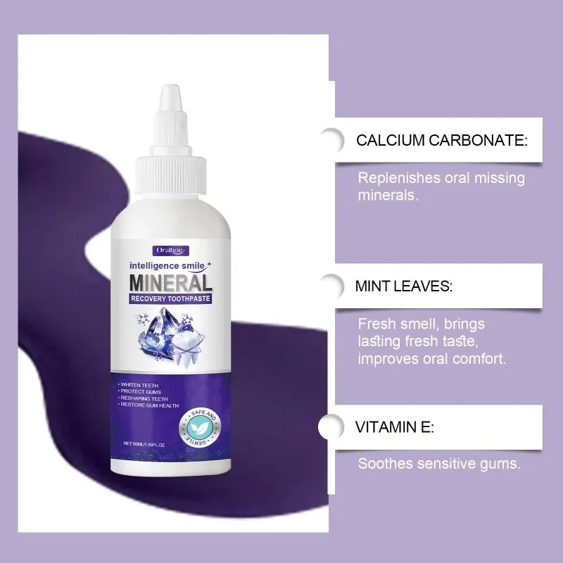 Mineral Toothpaste Rapid Repair Clean Brightening Tooth Repair Gel Rebuilding Strengthen Whiten Protect Oral Daily Fresh Care - Daisan Mart