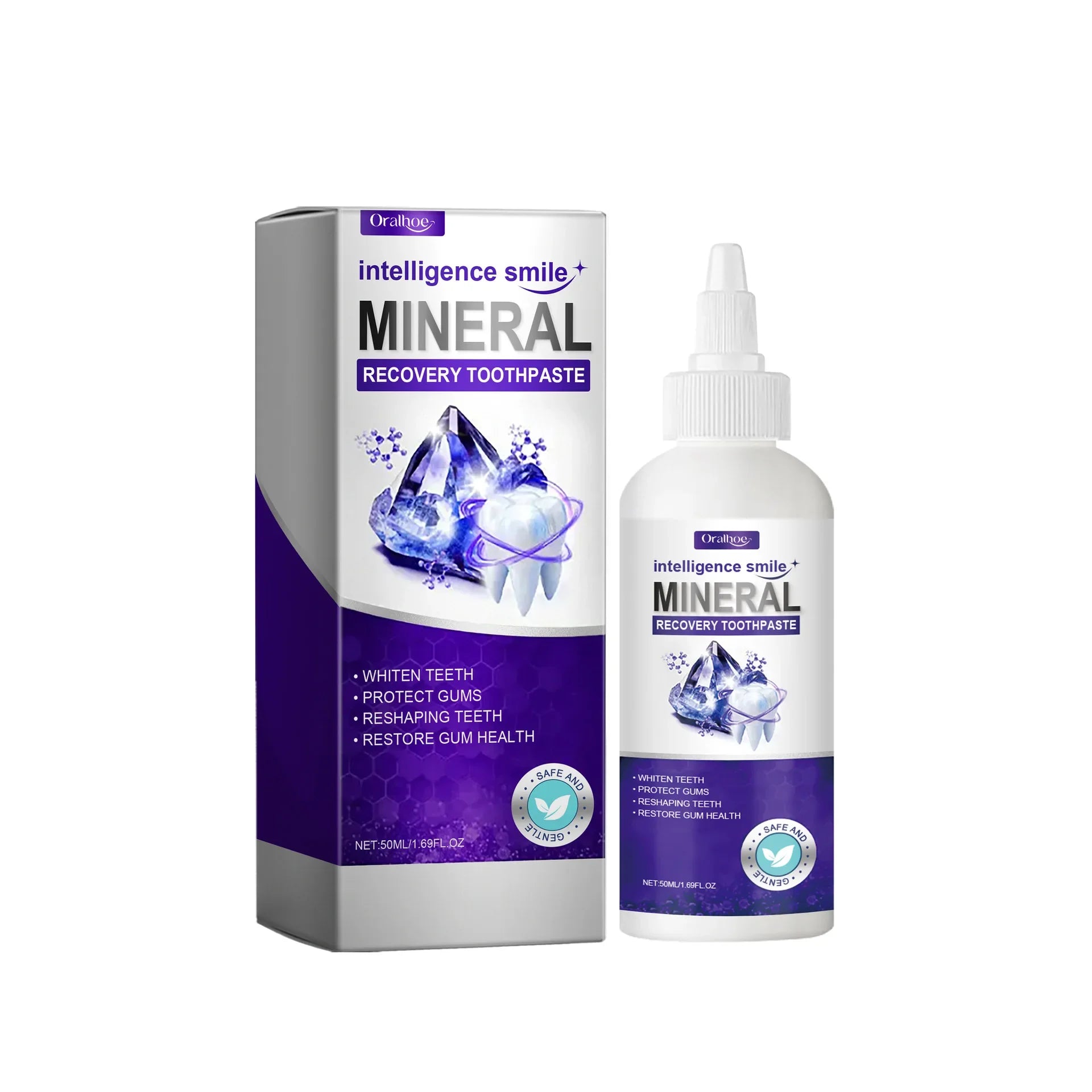Mineral Toothpaste Rapid Repair Clean Brightening Tooth Repair Gel Rebuilding Strengthen Whiten Protect Oral Daily Fresh Care - Daisan Mart