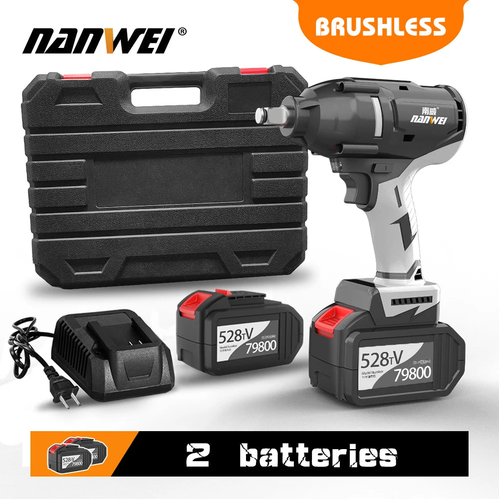 Máy Vặn Ốc Không Dây NANWEI 600N Siêu Mô-men Xoắn - Daisan Mart