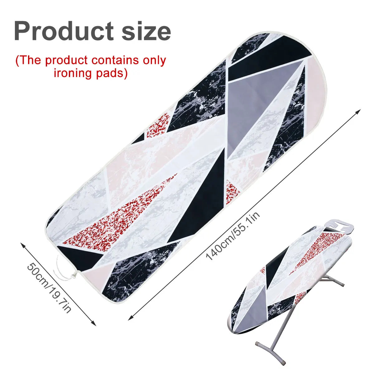 Ironing Board Cover 55 X 20 Inch Anti-scald Ironing Board Pad Scorch Resistant Heat-resistant Ironing Board Protective Cloth