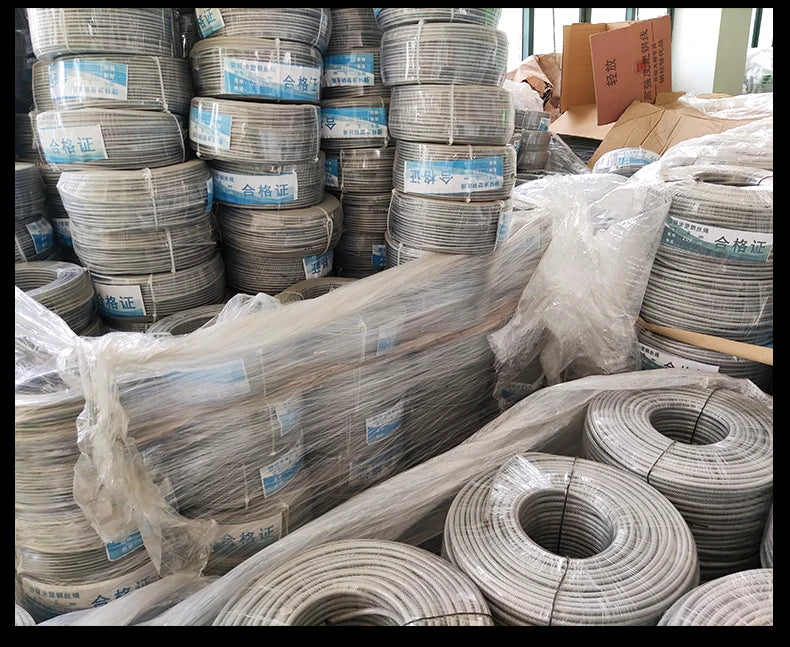 5/10 Meter Steel wire rope with PVC Coated Flexible Soft Transparent Cable Lighting Curtain Cord Suspension ropes 1/2/3/4/5/6mm