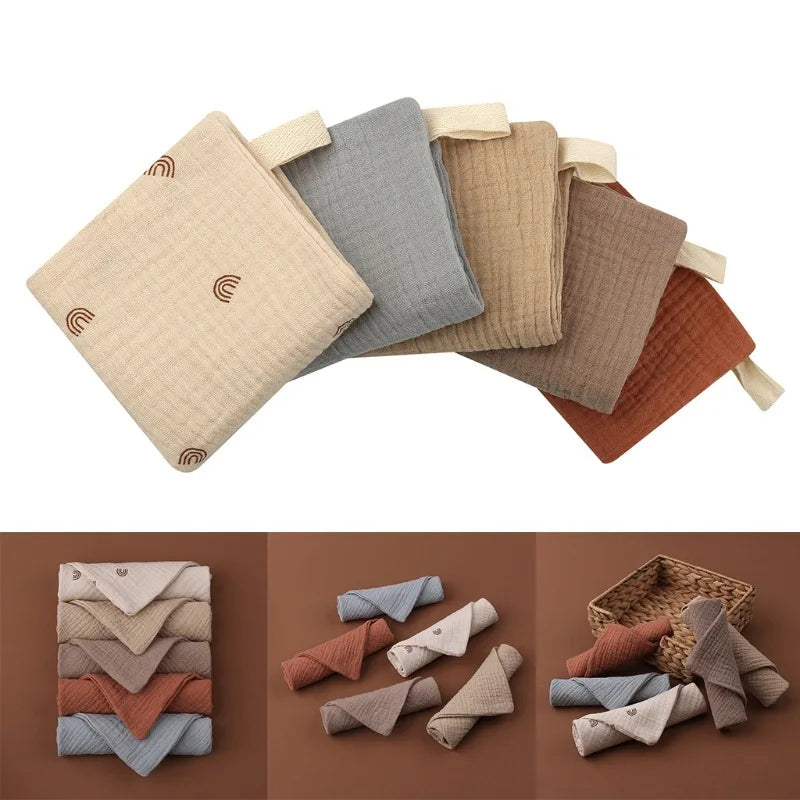 Khăn Tắm Sơ Sinh 5 Chiếc Cotton Mềm Cho Bé Yêu - Daisan Mart