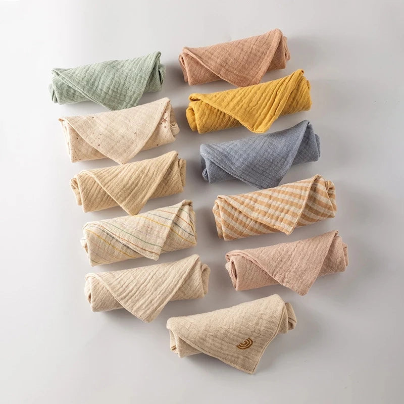 Khăn Tắm Sơ Sinh 5 Chiếc Cotton Mềm Cho Bé Yêu - Daisan Mart
