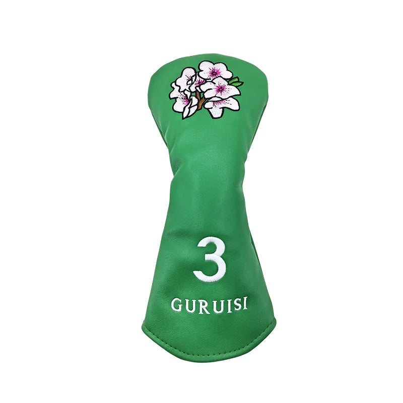 Bộ bọc gậy golf thêu hoa - Driver & Fairway Woods - Daisan Mart