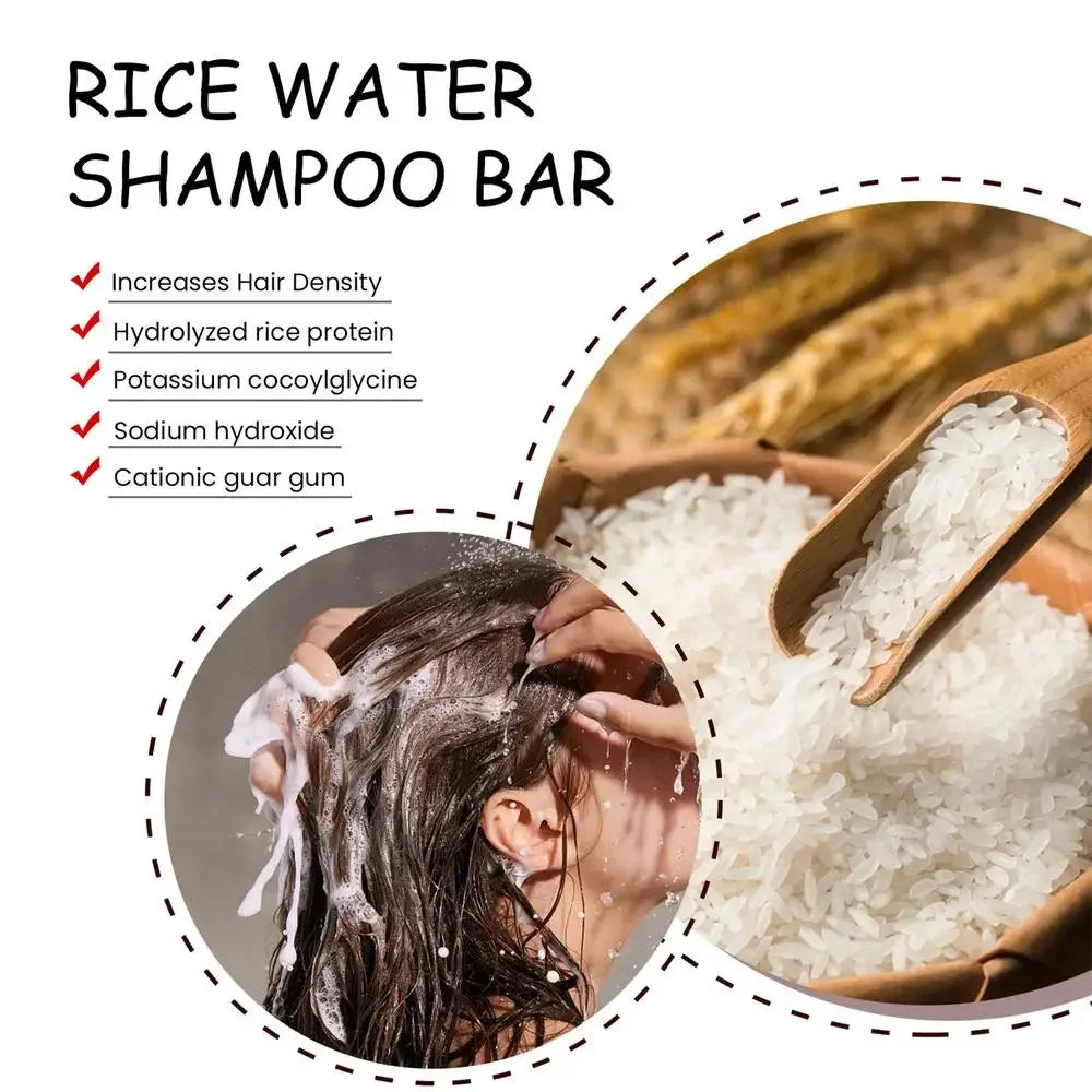 Bánh Xà Phòng Gội Gạo Hữu Cơ Dưỡng Tóc Ngăn Rụng - Daisan Mart
