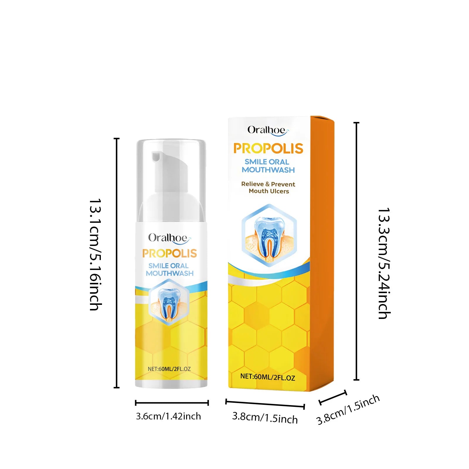 Nước Súc Miệng Propolis Smile Trắng Răng Sạch Mảng Bám - Daisan Mart