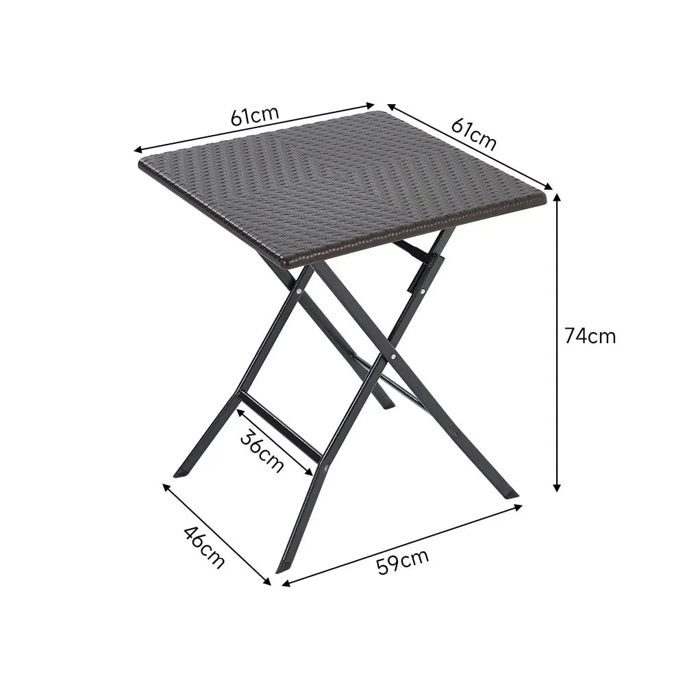 Bàn Dã Ngoại Gấp Gọn Mây Tre Ngoài Trời 50 Ký Tự - Daisan Mart