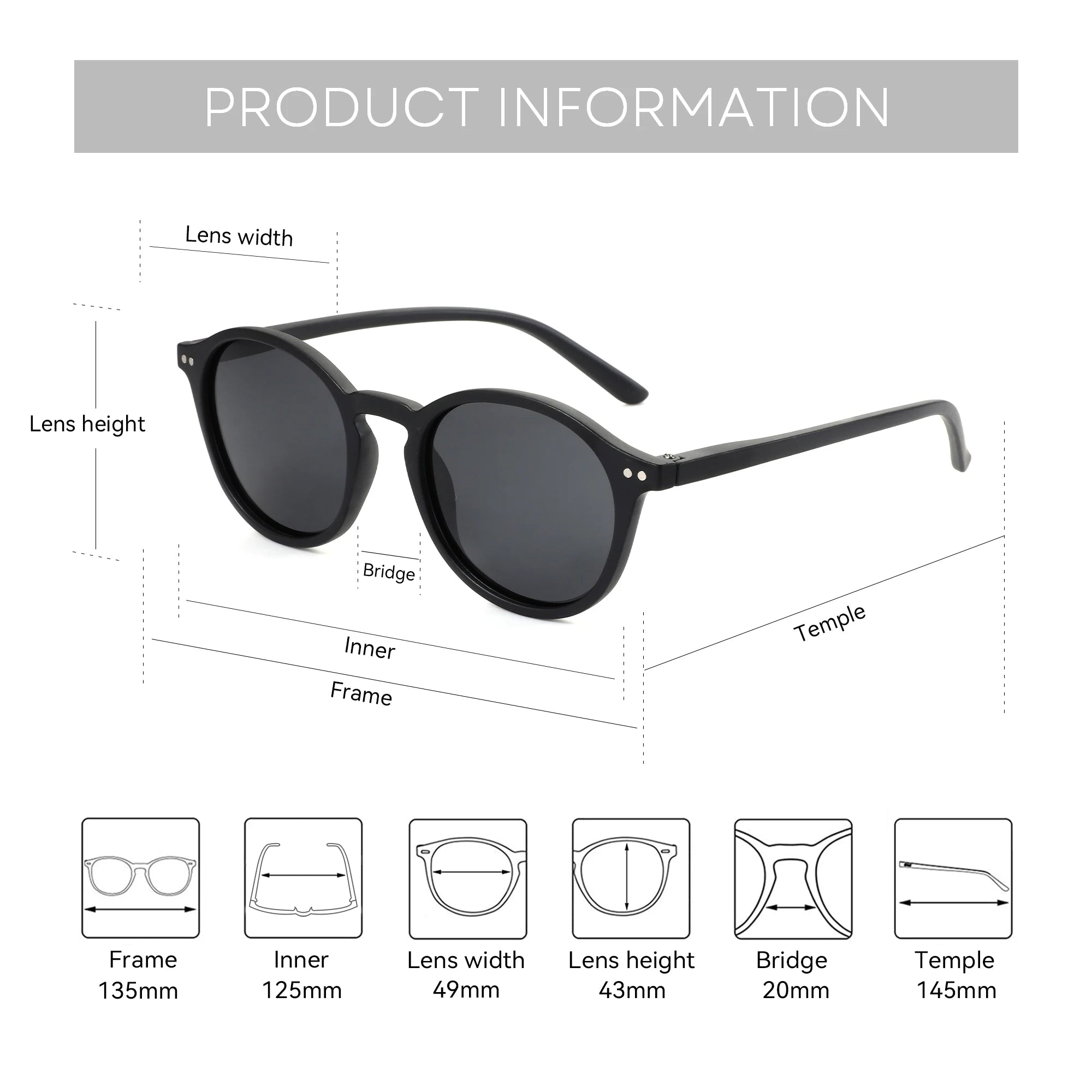 Kính Mát ZENOTTIC Retro Chống UV Thời Trang Unisex - Daisan Mart