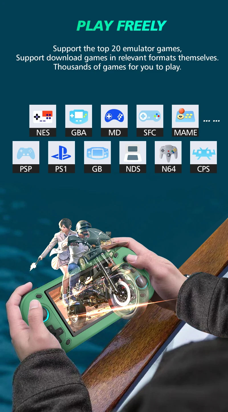 Máy Chơi Game Cầm Tay Retro FUNKIDDY R43S 4.3 HDMI - Daisan Mart