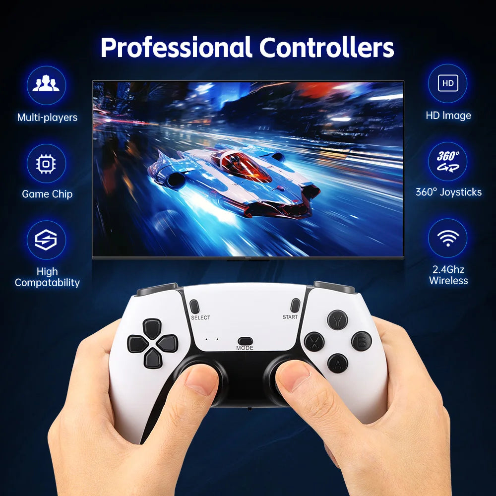 Máy Chơi Game M15 Retro 4K Tay Cầm Không Dây 2 Người - Daisan Mart