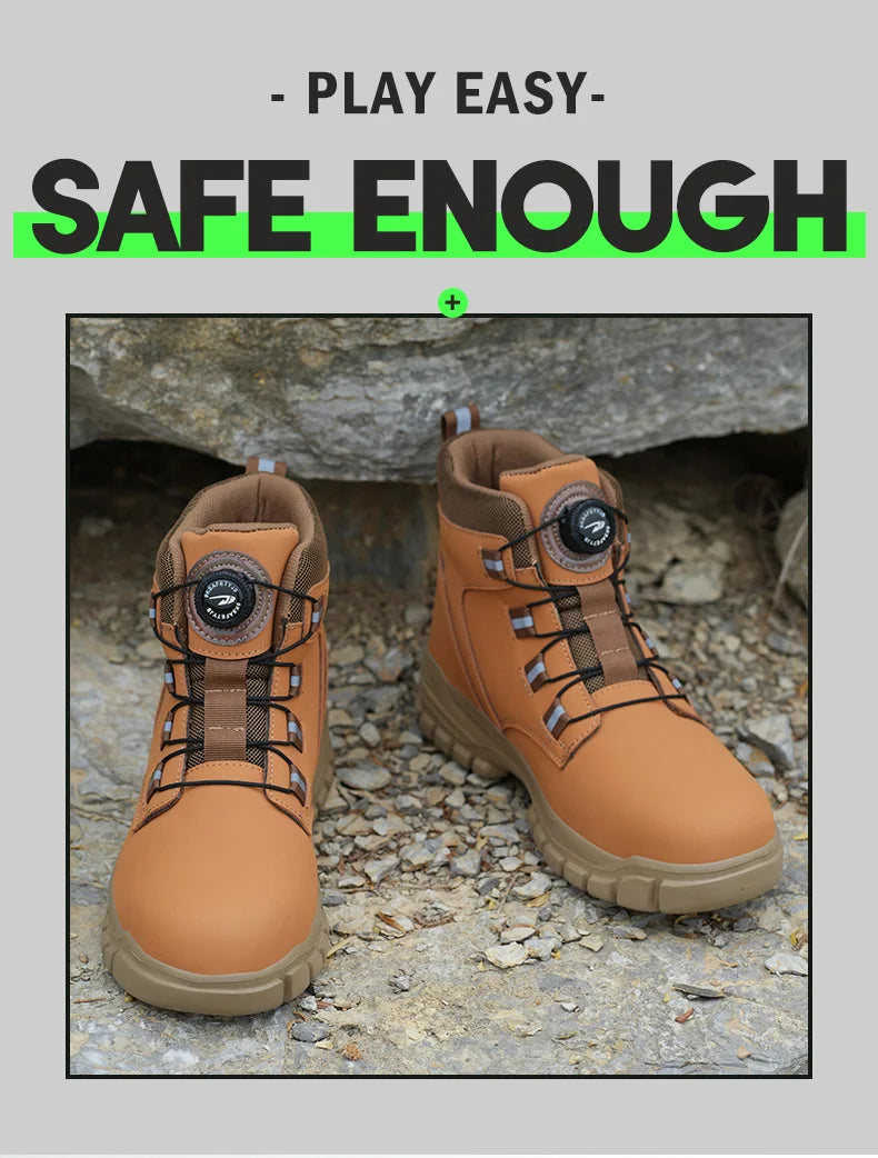 Industrial Safety Waterproof Leather Safety Shoes 2024