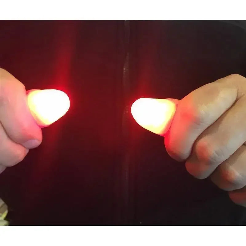 6/4/2Pcs Magic Thumb Light Party Favor Toys for Kids Adults Magic Finger Light Flashing Finger Sleeve Halloween Magic Props Gift - Daisan Mart