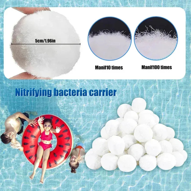 700gSwimming Pool Filter Cleaning Ball Water Purification Fiber Sewage Treatment Fish Tank Filter Cotton Ball - Daisan Mart