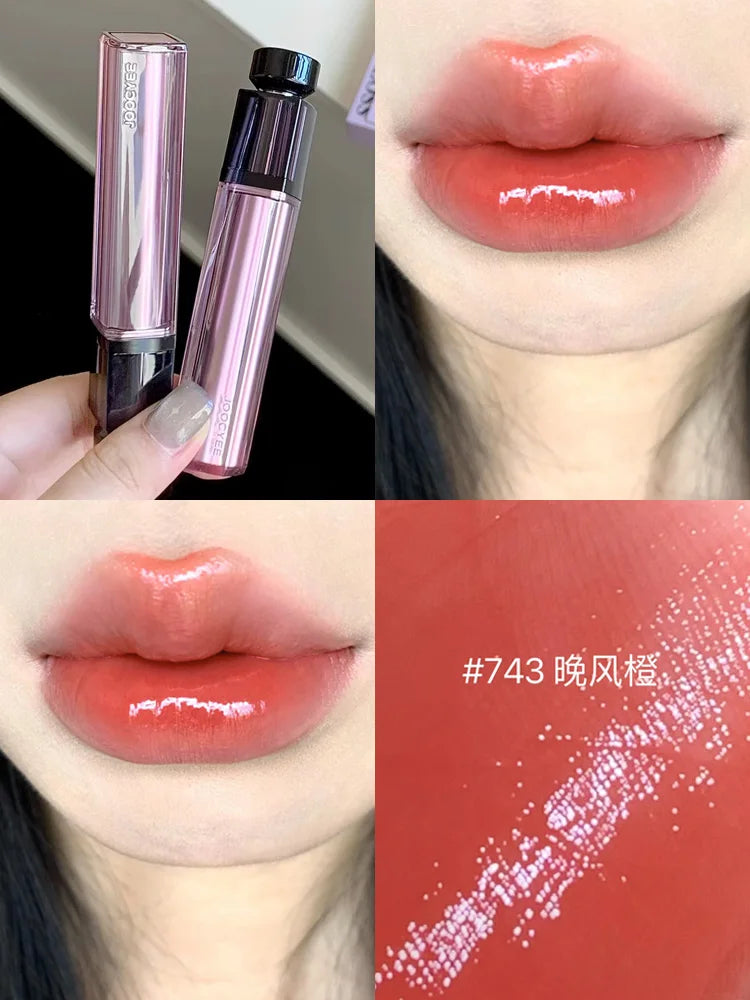 Joocyee Fermented Water Essence Lip Glaze Water Mirror Lipgloss 00 Primary Color Naked Matte Lipclay Lipstick - Daisan Mart