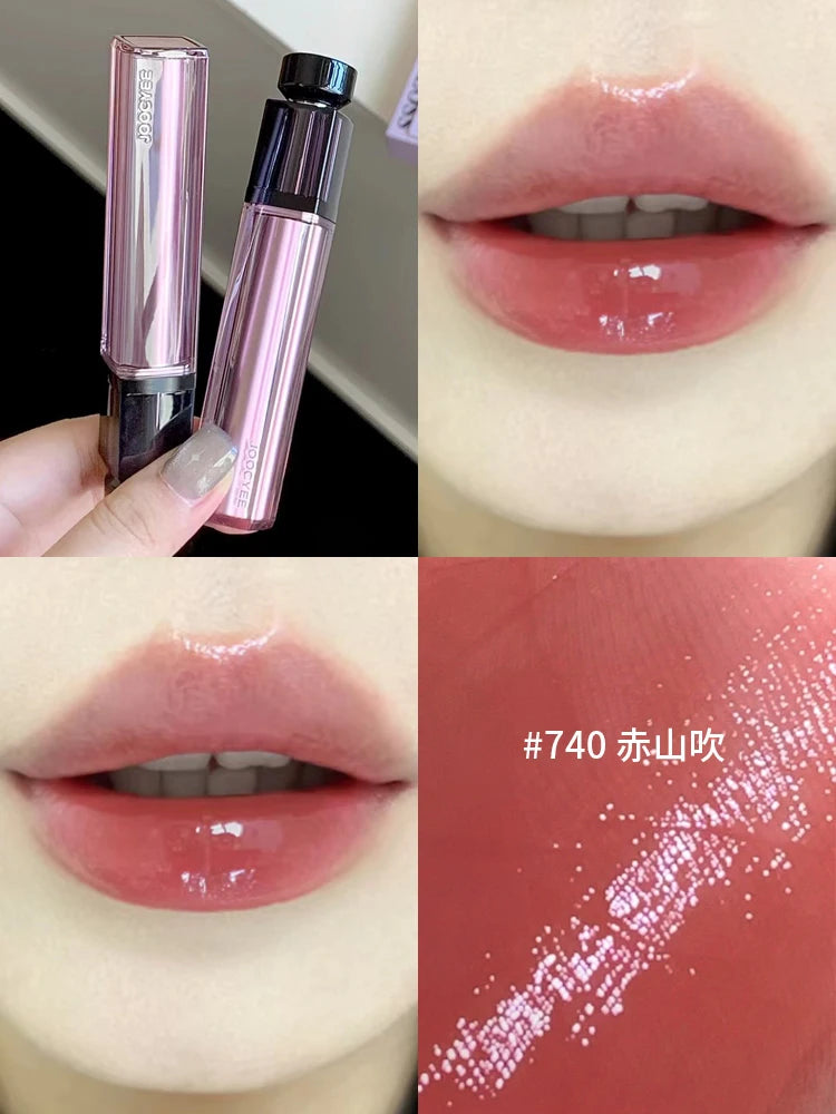 Joocyee Fermented Water Essence Lip Glaze Water Mirror Lipgloss 00 Primary Color Naked Matte Lipclay Lipstick - Daisan Mart