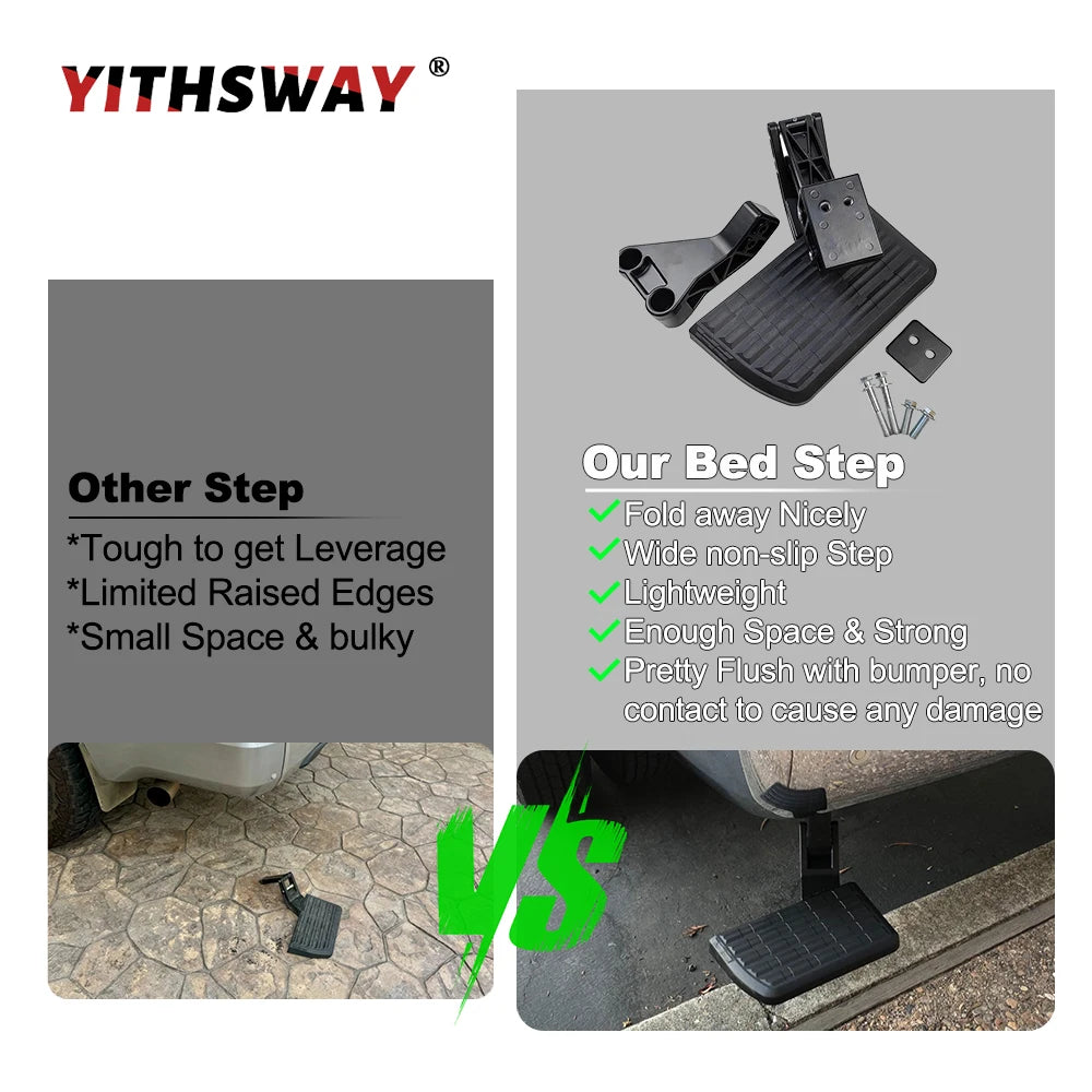 75306-01A Retractable Bumper Bed Step Back Rear Truck Retractable Bumper Pedal for RAM 1500 2500 3500 2009-2018 Car Accsesories - Daisan Mart