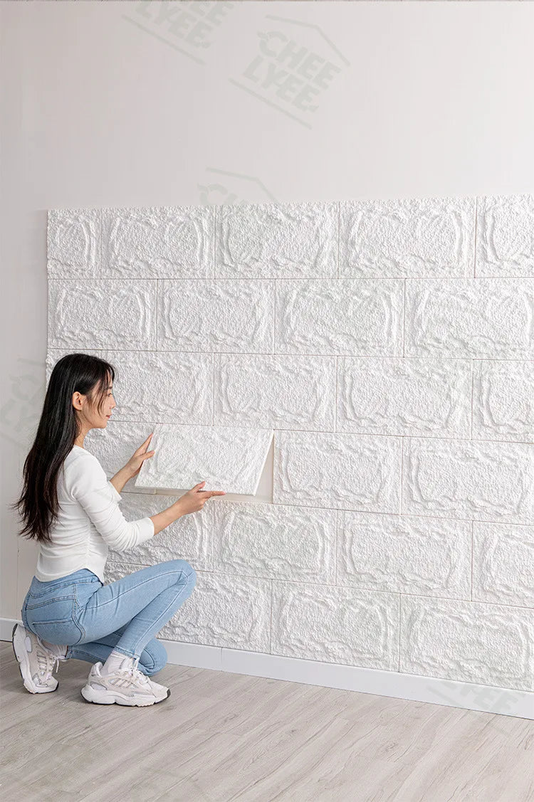 Tấm ốp tường đá 3D PU chống trượt ngoài trời 25x45 - Daisan Mart