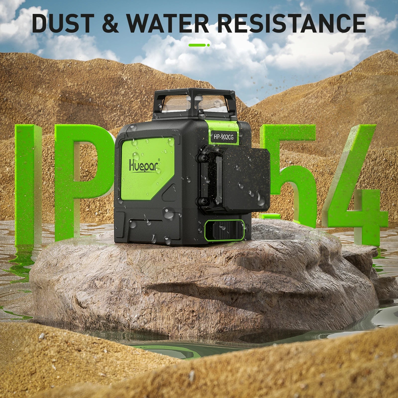 Máy Cân Mực Laser Xanh 2x360° Huepar 902CG Chính Xác - Daisan Mart