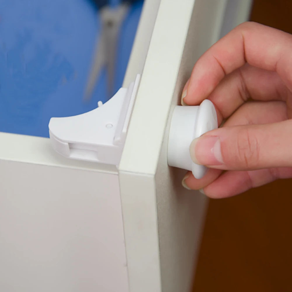 Baby Safety Lock Invisible Lock Kids Security Drawer Latch Cabinet Door Magnetic Child Safety Lock Limiter  Children Protection - Daisan Mart