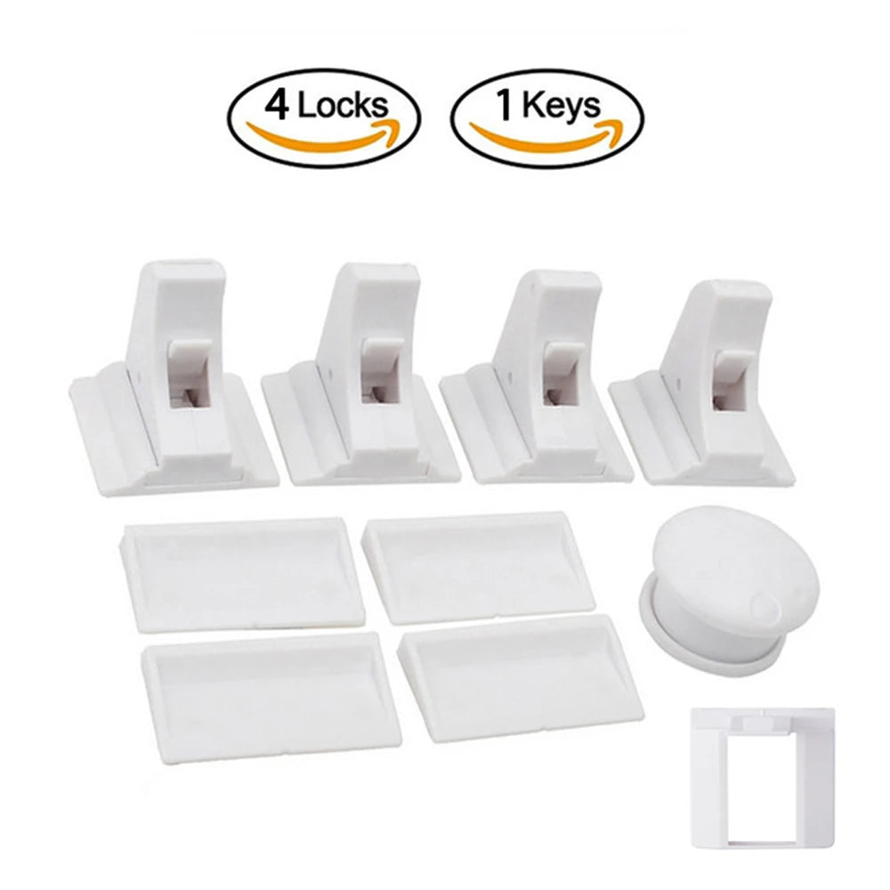Baby Safety Lock Invisible Lock Kids Security Drawer Latch Cabinet Door Magnetic Child Safety Lock Limiter  Children Protection - Daisan Mart