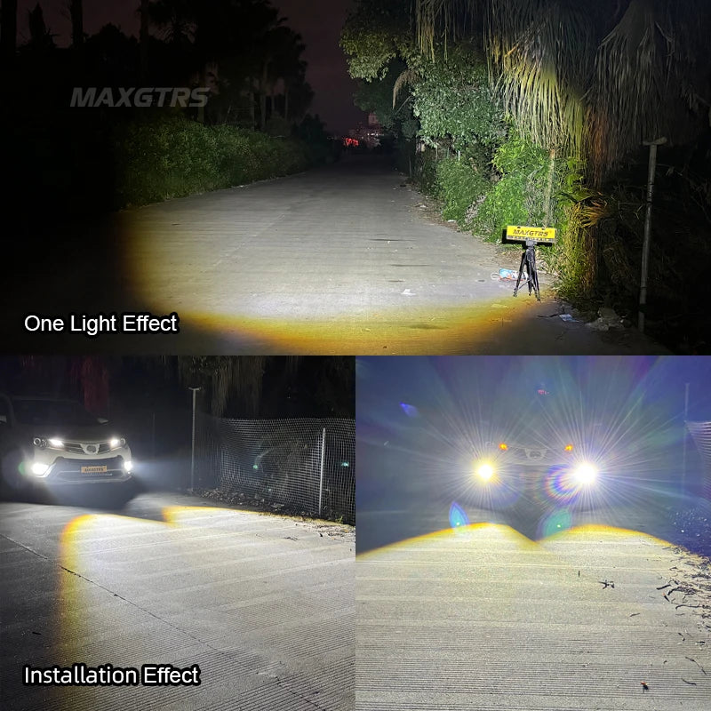 Đèn Pha LED Mini Xe Hơi H7 H11 9005 9006 3000K - Daisan Mart