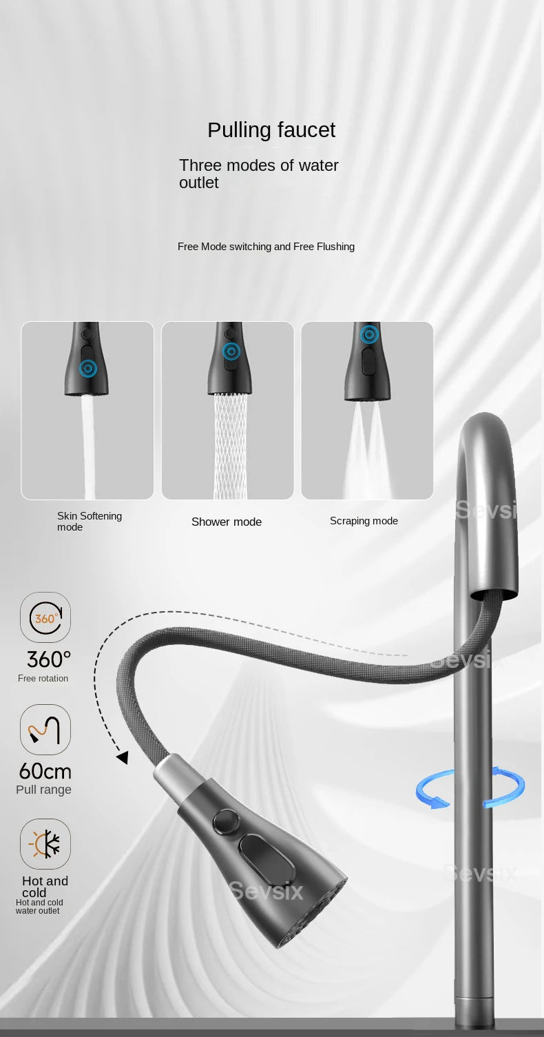 304 Stainless Steel Waterfall Kitchen Sink Large Single Slot Integrated Digital Display Faucet Set Soap Dispenser Cup Washer - Daisan Mart