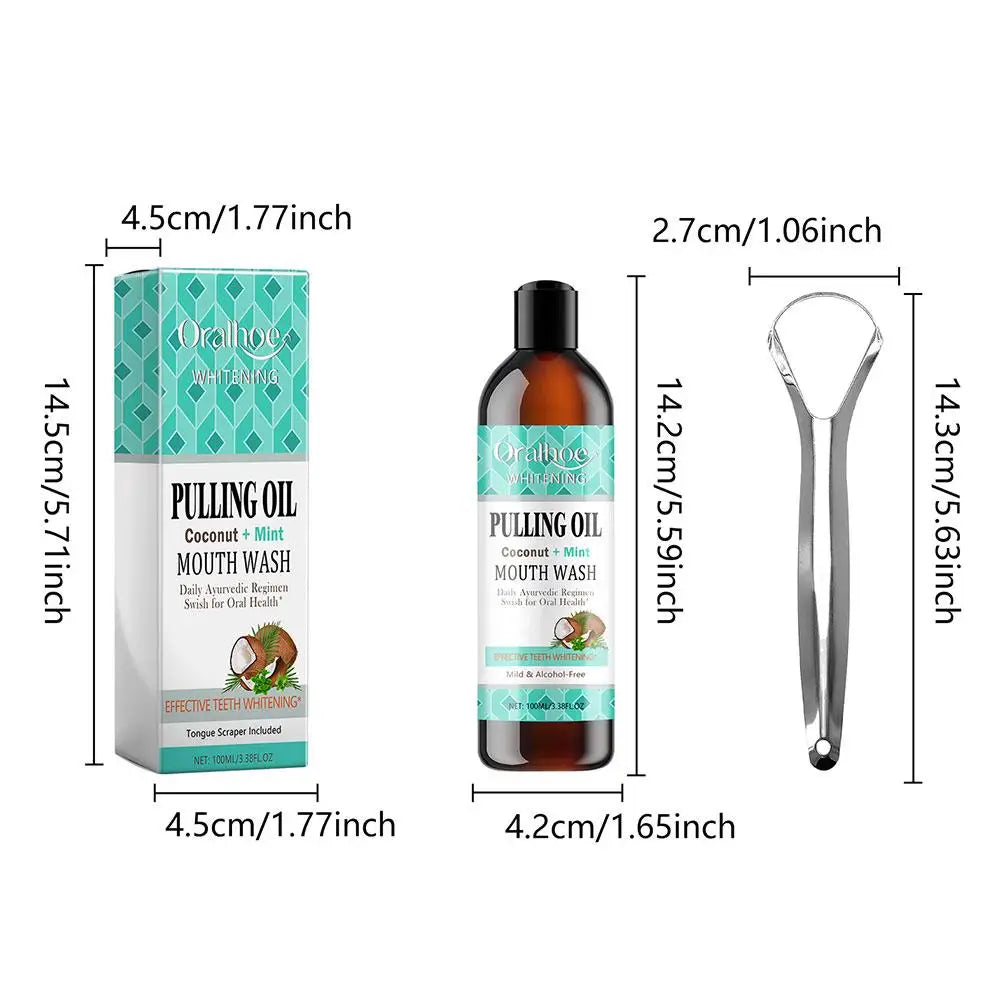 Nước Súc Miệng Dầu Dừa Bạc Hà Trắng Răng Thơm Miệng - Daisan Mart