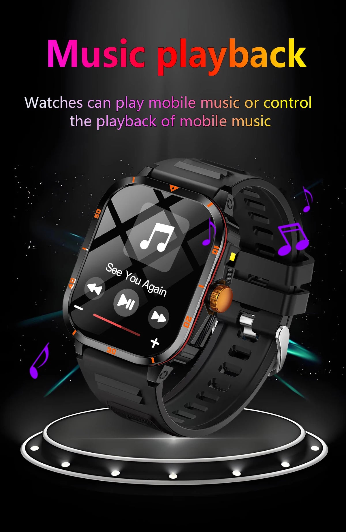 Smartwatch 2025: Bluetooth Calling, Health, Sports