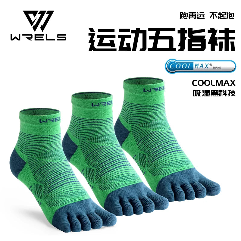 Tất Thể Thao WRELS 5 Ngón Coolmax Co Giãn Thoáng Khí - Daisan Mart