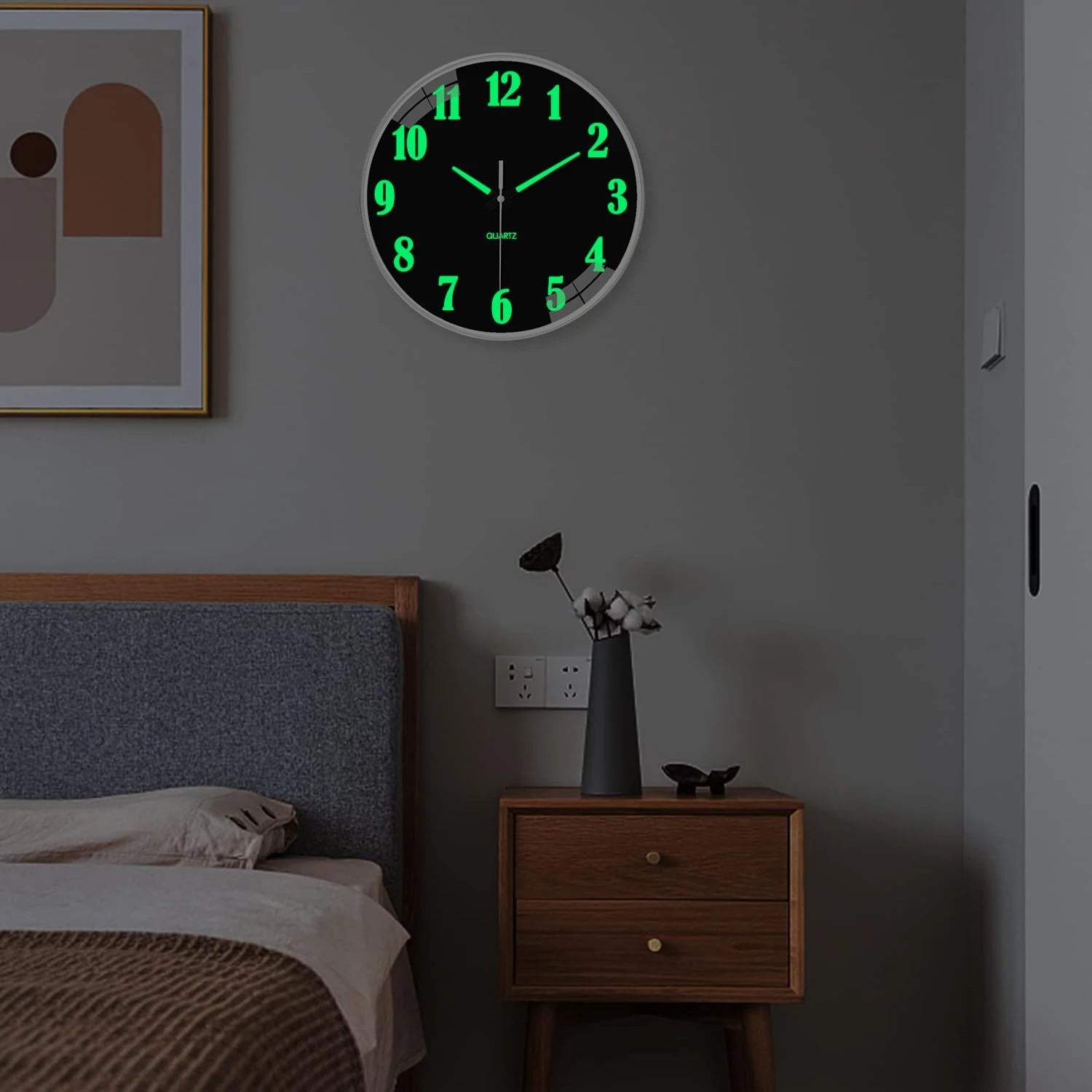 Silent Luminous Wall Clock