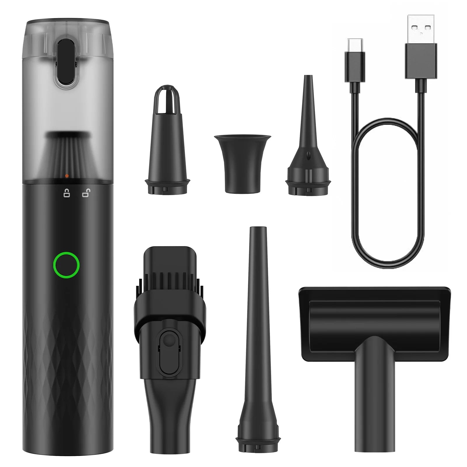 OMESER 7-in-1 Handheld Vacuum Cleaner 990000Pa High Suction Power Small Size Removable Dust Cup Efficiently Cleaning Car,Sofa - Daisan Mart