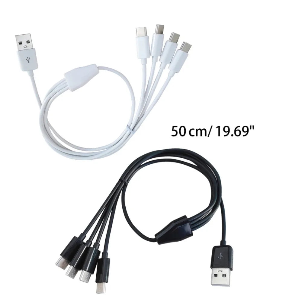 Cáp Sạc 1 Ra 4 Đầu Type C Đa Năng Nhanh Tiện Dụng - Daisan Mart