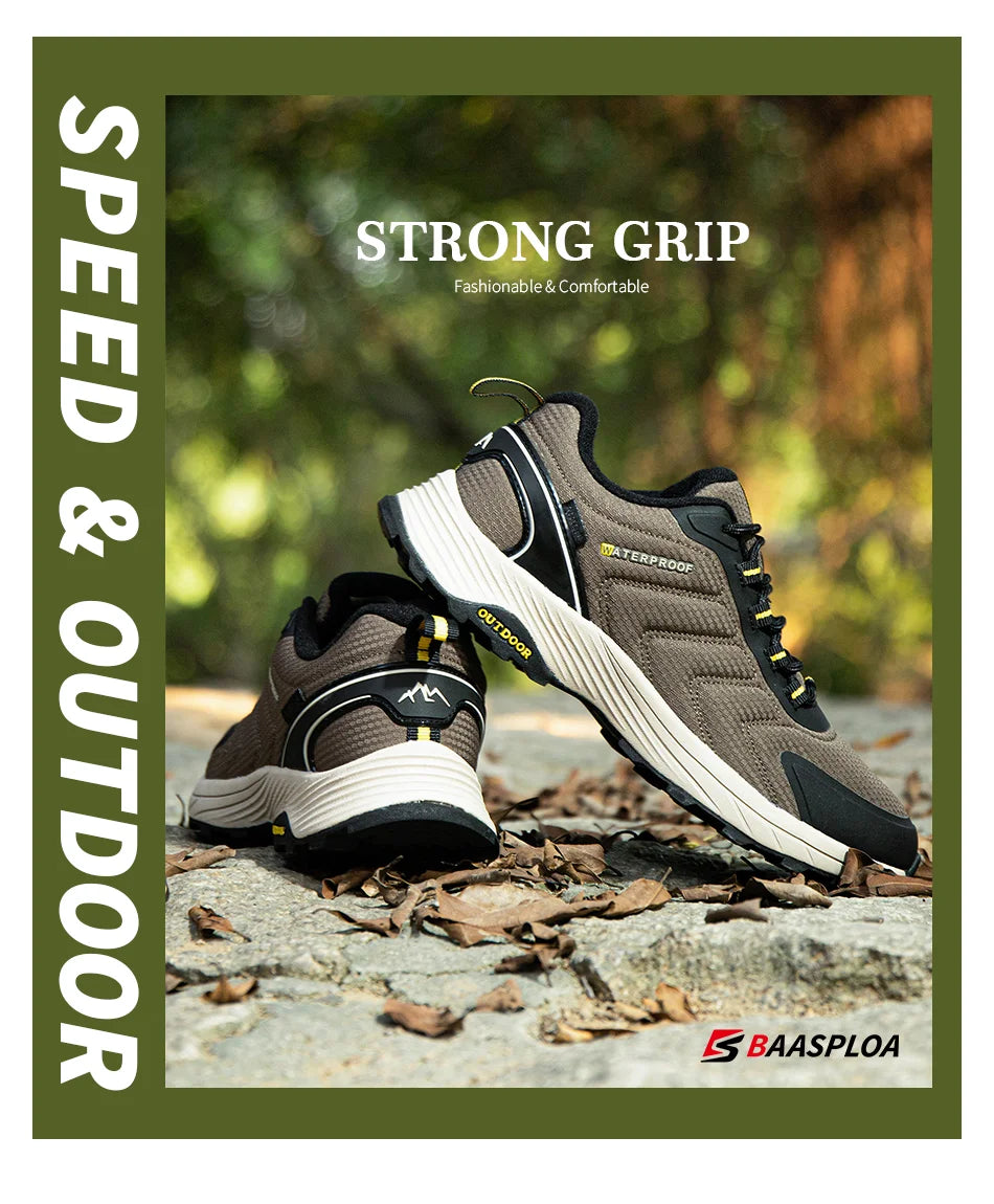 Giày Leo Núi Nam Baasploa Chống Trượt Kháng Nước