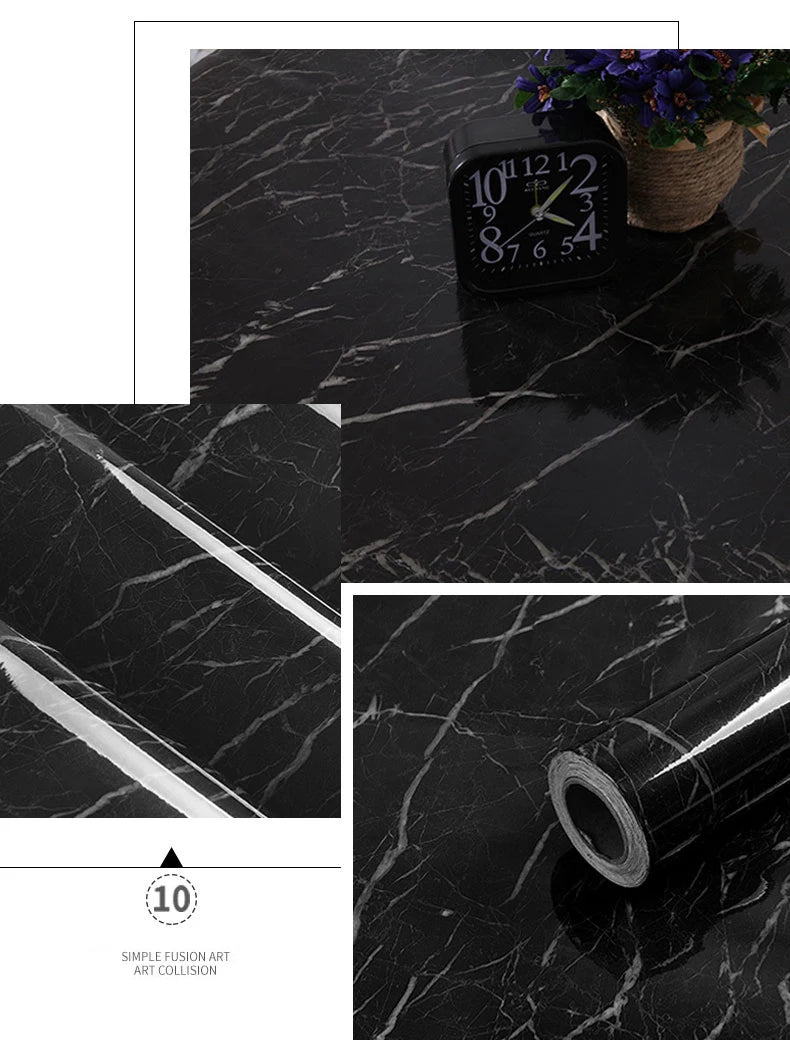 Decal Dán Bếp Chống Dầu Nước, Cải Tạo Tủ Bếp Marble - Daisan Mart