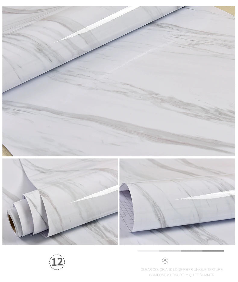 Decal Dán Bếp Chống Dầu Nước, Cải Tạo Tủ Bếp Marble - Daisan Mart