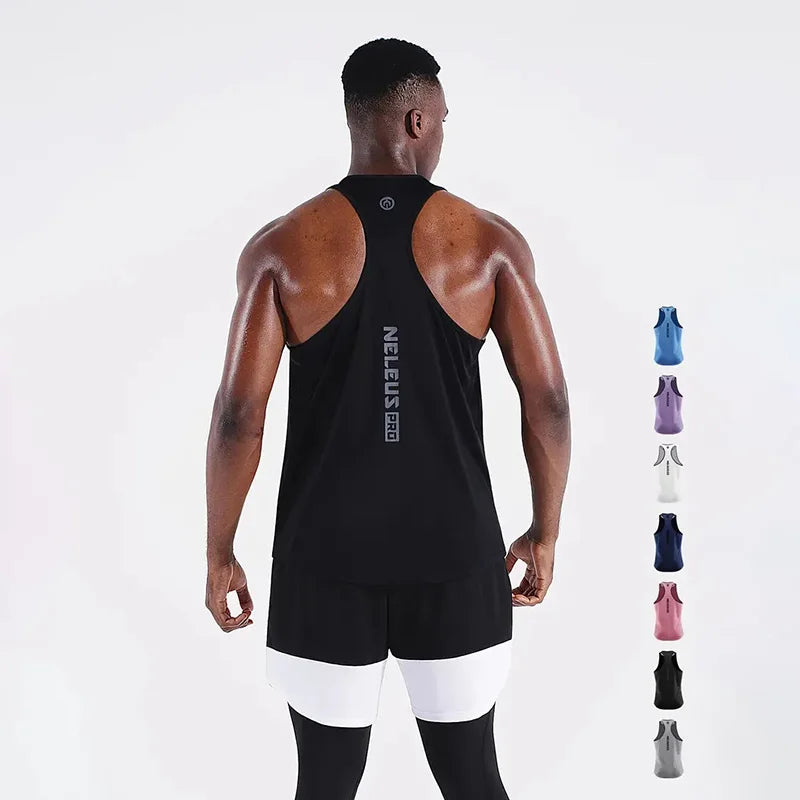 Áo Gile Nam Tập Gym Mùa Hè Cotton Không Tay Đen - Daisan Mart