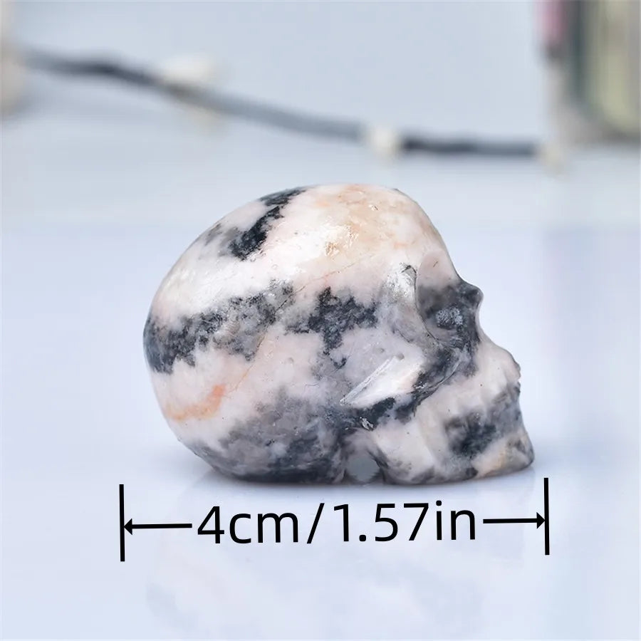 Đầu Lâu Đá Quý Tự Nhiên Chạm Khắc Phong Thủy 50mm - Daisan Mart