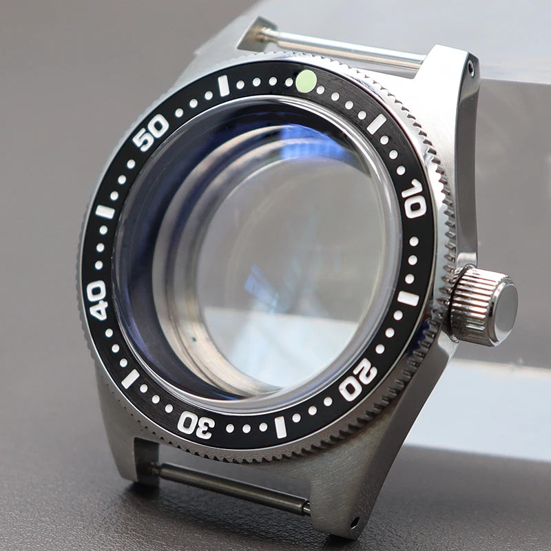 Modified Seiko 62MAS Diving 40mm Vintage Watch Cases Bubble Sapphire Crystal Glass Fit NH34 NH35 NH36 NH38 Movement 28.5mm Dial - Daisan Mart