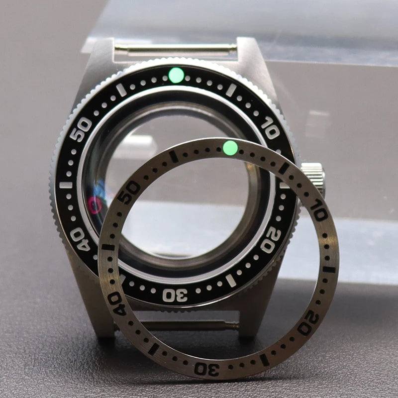 Modified Seiko 62MAS Diving 40mm Vintage Watch Cases Bubble Sapphire Crystal Glass Fit NH34 NH35 NH36 NH38 Movement 28.5mm Dial - Daisan Mart
