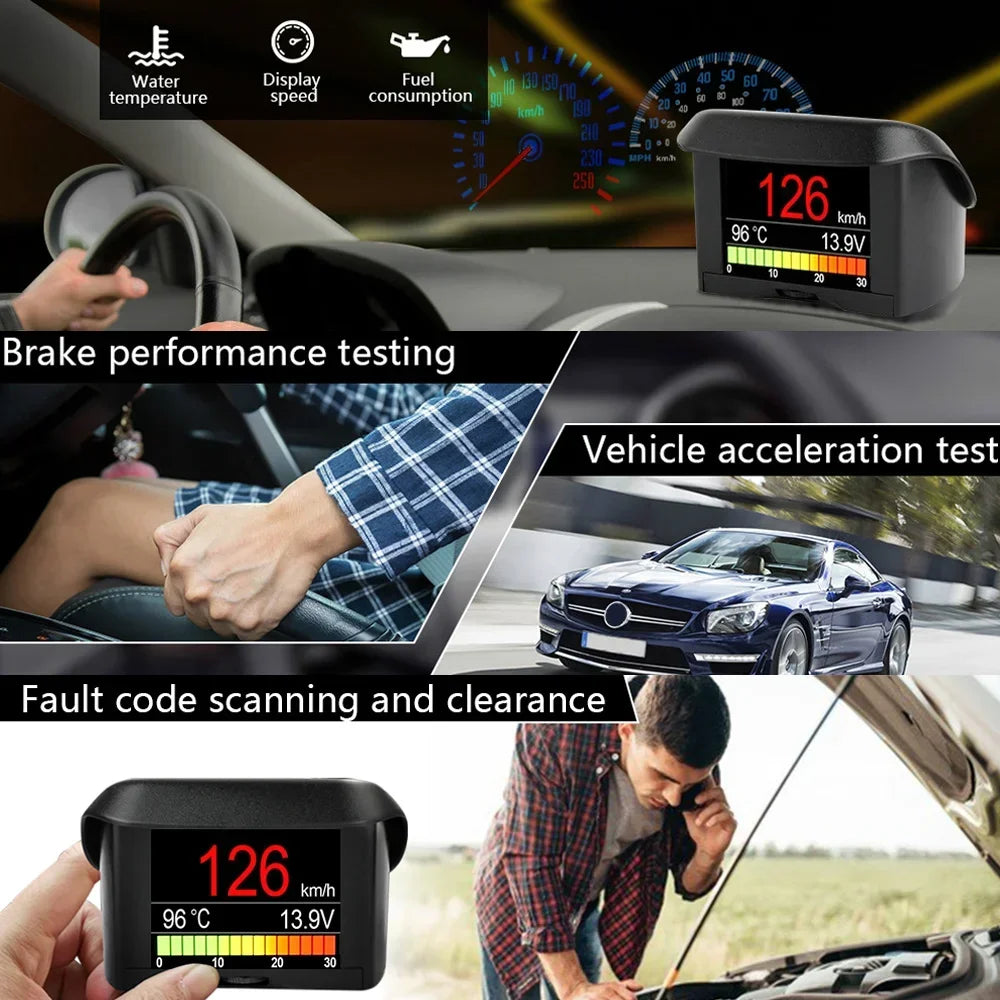 ANCEL A202 On-board Computer Car Digital Computer Display Speed Fuel Consumption Temperature Gauge OBD2 Automobile Scanner - Daisan Mart